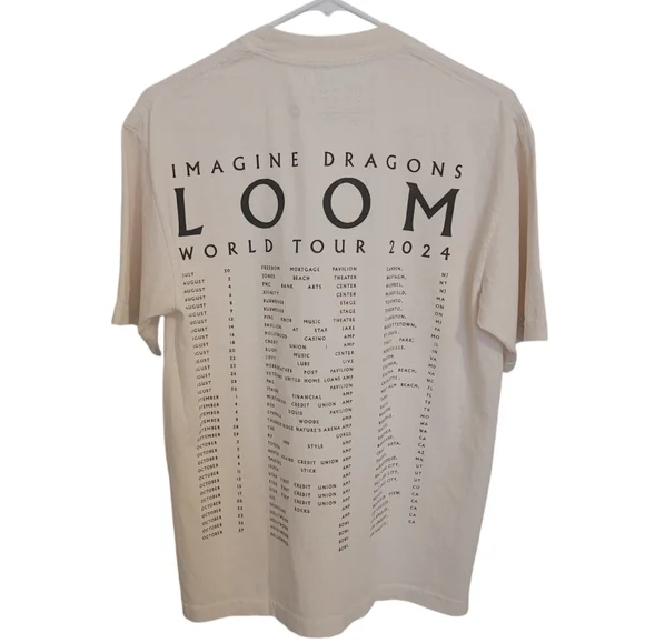 🆕️ Imagine Dragons Official Merchandise Loom Tour Graphic Tee - Picture 5 of 6
